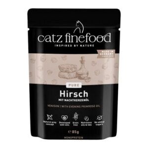 Catz finefood Nassfutter Katze Purrrr Adult Hirsch 16x85 g