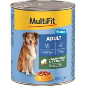 MultiFit Adult Ragout Kaninchen und Karotten 12x800 g