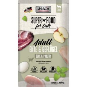 MAC's Nassfutter Katze Adult Ente und Geflügel 12x100 g
