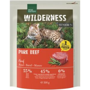 REAL NATURE WILDERNESS Trockenfutter Katze, Senior, Pure Beef 300 g