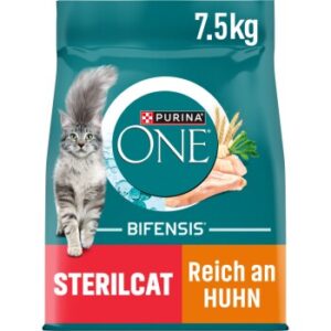 Purina ONE Sterilcat, Reich an Huhn, Katzentrockenfutter 7.5kg
