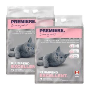 PREMIERE Excellent Babypuder Klumpstreu 2x12 kg