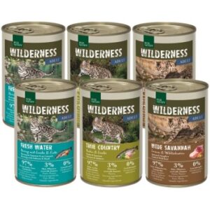 REAL NATURE WILDERNESS Nassfutter Katze, Adult 6x400 g Mixpaket 1