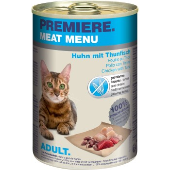PREMIERE Meat Menu Adult Thunfisch und Huhn 6x400 g