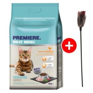 PREMIERE Sensitive Geflügel 4kg mit Gratis Katzenangel