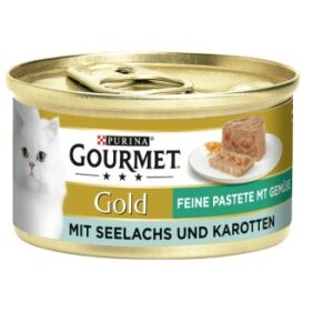 GOURMET Gold Feine Pastete 12x85g Seelachs und Karotten 12x85 g