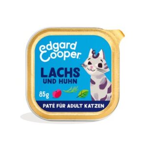 Edgard & Cooper Nassfutter Katze Adult Paté Lachs und Huhn 16x85 g