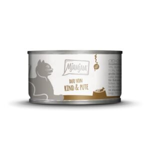 MjAMjAM Nassfutter Katze Adult, Duo 6x100 g Rind und Pute