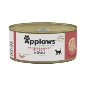 Applaws Nassfutter Katze Adult in Brühe Hühnerbrust mit Ente 24x156 g