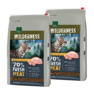 REAL NATURE WILDERNESS Trockenfutter Katze, Adult, Fresh Meat, Huhn 2x2.5 kg