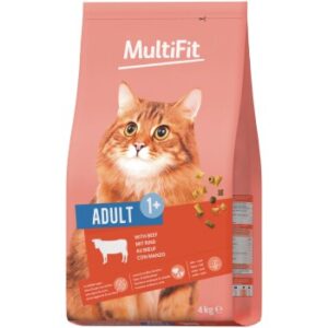 MultiFit Trockenfutter Katze, Adult, Rind 4 kg