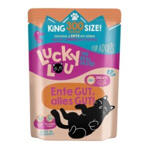 Lucky Lou Nassfutter Katze Adult Ente und Geflügel 24x300 g