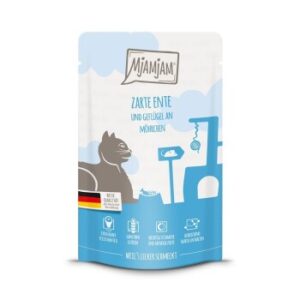 MjAMjAM Nassfutter Katze Adult, Quetschie, Ente und Geflügel 12x125 g