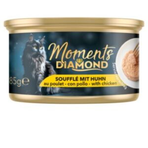 MOMENTS Diamond Nassfutter Katze, Adult, Soufflé Huhn 12x85 g