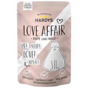 Hardys Love Affair Nassfutter Katze Wild und Ente 12x100 g