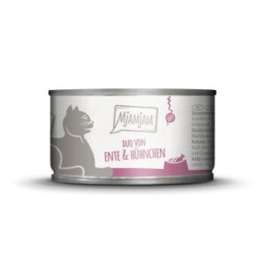 MjAMjAM Nassfutter Katze Adult, Duo 6x100 g Huhn und Ente