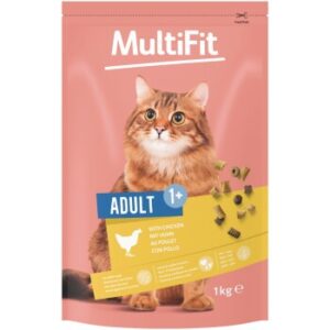 MultiFit Trockenfutter Katze, Adult, Huhn 1 kg