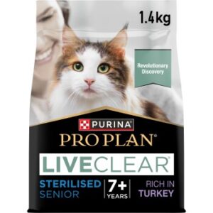 PRO PLAN Liveclear Sterilised Senior 7+ Truthahn 1.4 kg