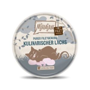 MjAMjAM Nassfutter Katze Adult, Purer Filetgenuss 16x80 g Lachs