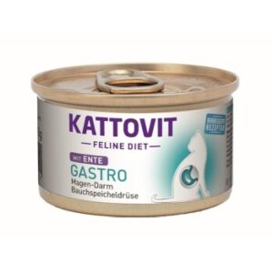 KATTOVIT Feline Diet Nassfutter Katze Gastro Adult Ente 12x85 g