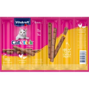 Vitakraft Cat Stick Multipack 5x6 Stück Geflügel und Leber