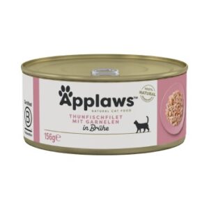 Applaws Nassfutter Katze Adult in Brühe Thunfisch mit Garnelen 24x156 g