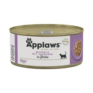 Applaws Nassfutter Katze Adult in Brühe Makrele mit Sardine 24x156 g