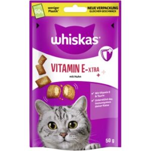 Whiskas Snacks, Vitamin E-xtra, Huhn 6x50 g