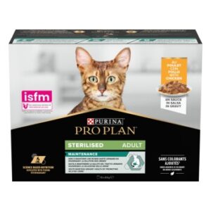 PRO PLAN Nutri Savour Adult Sterilised mit Huhn 10x85 g