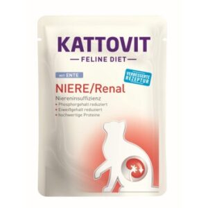 KATTOVIT Feline Diet Nassfutter Katze Niere/Renal Adult Ente 24x85 g