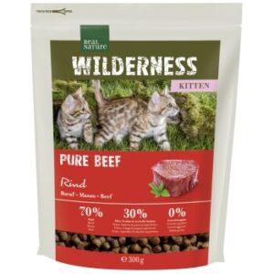 REAL NATURE WILDERNESS Trockenfutter Katze, Kitten, Pure Beef 300 g