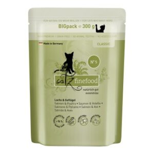 Catz finefood Nassfutter Katze Classic Adult No. 05 Lachs und Geflügel 12x300 g