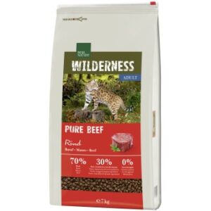 REAL NATURE WILDERNESS Trockenfutter Katze, Adult, Pure Beef, 7 kg