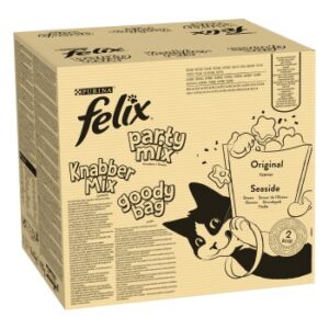 Felix KnabberMix Original & Strandspaß Katzensnacks 2 x 8 Beutel à 60g