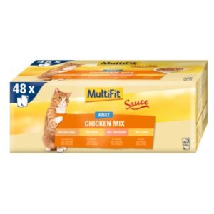 MultiFit Adult Sauce Chicken Mix Multipack 48x100 g