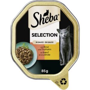 Sheba Selection in Sauce 22x85 g Rind und Truthahn 22x85 g