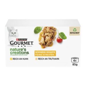 GOURMET Nature's Creation 4x85g Truthahn und Huhn