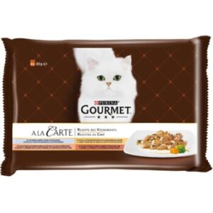 GOURMET A la Carte Hochseefisch/Truthahn/Lachs/Ente 4x85g