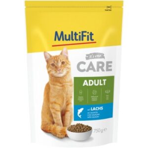MultiFit Care Trockenfutter Katze, Adult, Lachs 750 g
