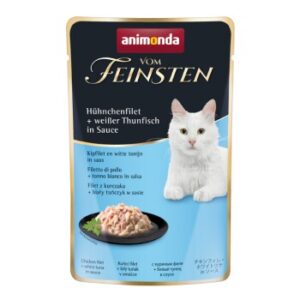 animonda Vom Feinsten 18x50g mit Hühnchenfilet und weißem Thunfisch, in Sauce