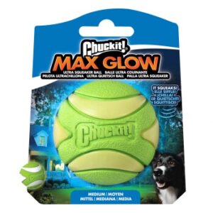 ChuckIt max glow ultra squeakerball medium