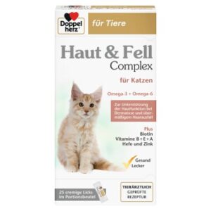 Doppelherz Haut & Fell Complex für Katzen 25x10 g