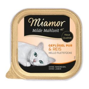 Miamor Milde Mahlzeit Geflügel pur und Reis 32x100 g