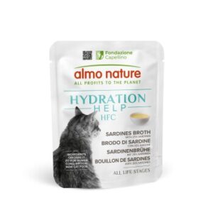 Almo nature Nassfutter Katze HFC Hydration Help 24 x 50 g Sardinenbrühe mit Sardinen