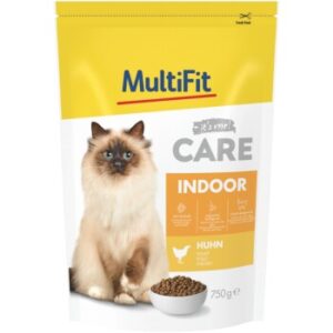 MultiFit Care Trockenfutter Katze, Adult, Indoor, Huhn 750 g