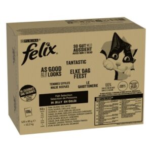 Felix So gut wie es aussieht in Gelee 120x85 g Geschmacksvielfalt aus dem Wasser