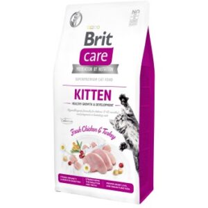 Brit Care Trockenfutter Katze Healthy Growth Kitten Huhn & Truthahn 7 kg
