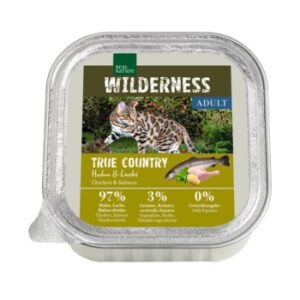 REAL NATURE WILDERNESS Nassfutter Katze, Adult 16x100 g True Country, Huhn und Lachs 16x100 g