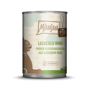 MjAMjAM Nassfutter Katze Adult, Purer Fleischgenuss 6x400 g Rind