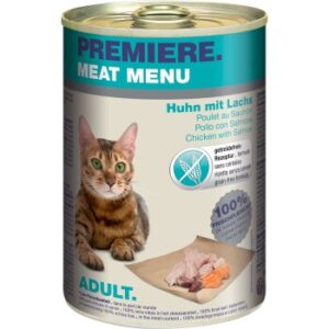 PREMIERE Meat Menu Adult Huhn mit Lachs 6x400 g